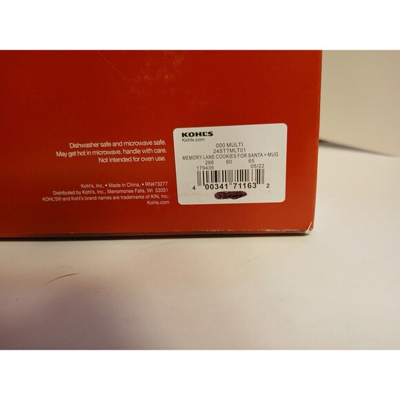 St. Nicholas Square Cookies For Santa Plate And Mug Set Red Mug Multicolor Tray - Picture 10 of 16